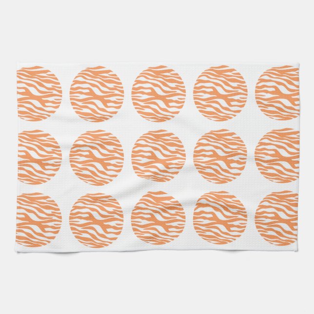Zebra Print Polka Dots Towel (Horizontal)