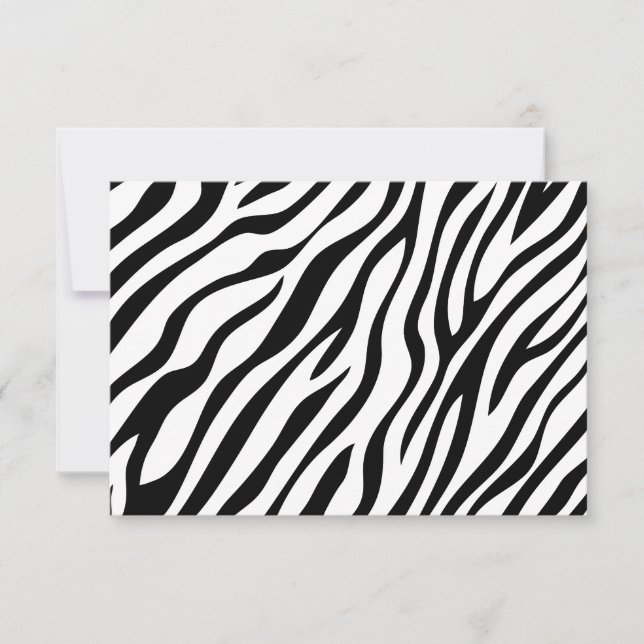 Zebra Print Reply Cards (Front)