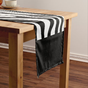 Zebra Print Short Table Runner