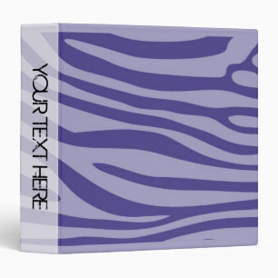 Zebra Print Skin Retro Stripe Pattern 6 Binder