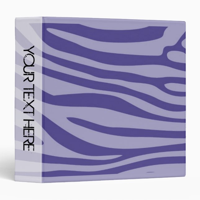 Zebra Print Skin Retro Stripe Pattern 6 Binder (Front/Spine)