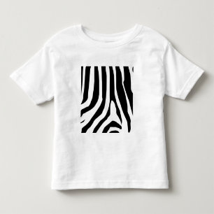 Zebra Print Stripes Pattern Toddler T-shirt