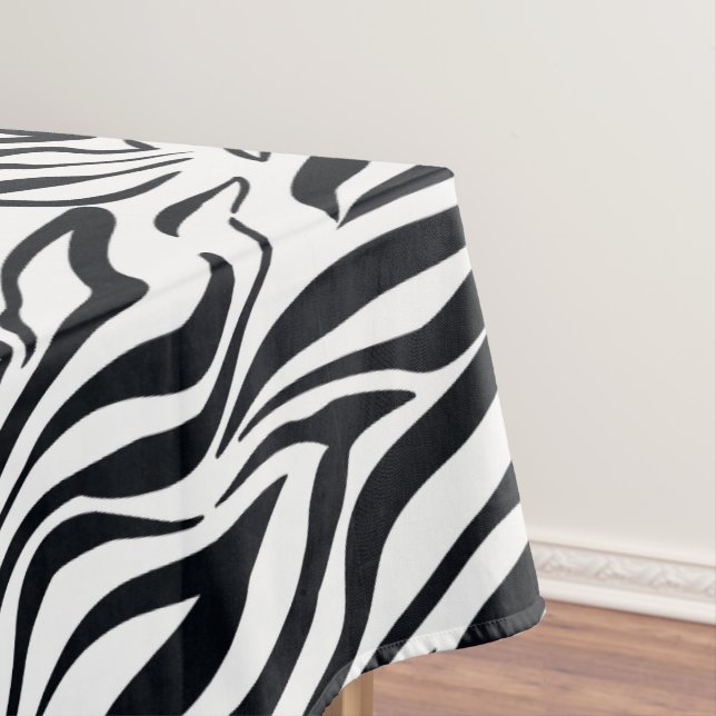 Zebra Print Tablecloth (In Situ)