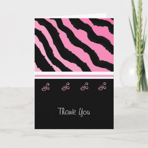 Zebra Print Thank You