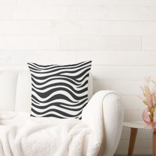 Zebra print throw pillow