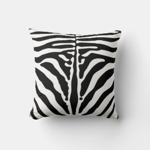 Zebra print throw pillow