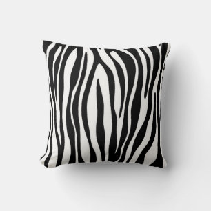 Zebra Print Throw Pillow