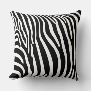 Zebra Print Throw Pillow