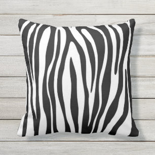 Zebra Print Throw Pillow