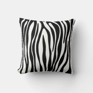 Zebra Print Throw Pillow