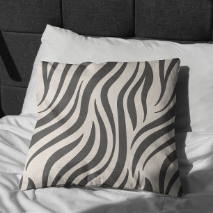 Zebra Print Throw Pillow