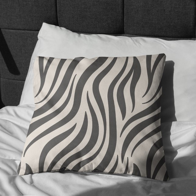 Zebra Print Throw Pillow (Creator Uploaded)