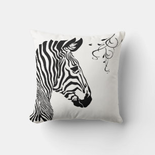 Zebra Print Throw Pillow