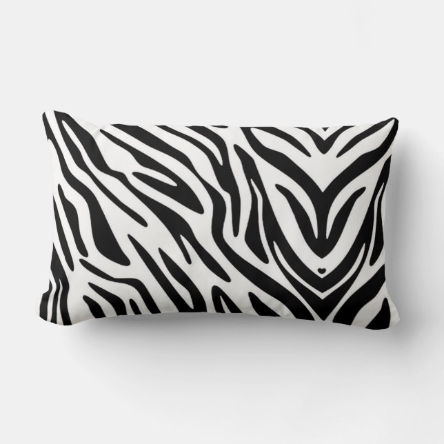 ZEBRA PRINT THROW PILLOW (Front)