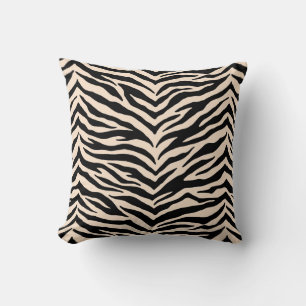 Zebra Print Throw Pillow