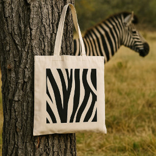 Zebra Print Tote Bag