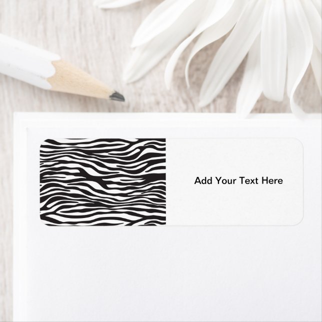 Zebra Print, Zebra Stripes, Black And White (Insitu)