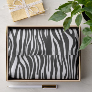 Zebra Print, Zebra Stripes, Black And White Tissue Paper
