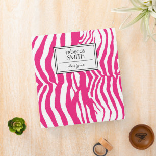 Zebra Print, Zebra Stripes, Pink Zebra, Jungle Binder