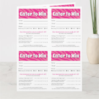 Zebra Printable Vendor Slips – Editable Download Card