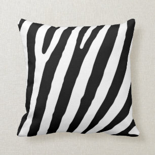 Zebra Printed Elegant Accent Couch Cushion
