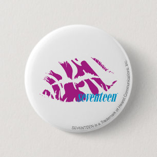 Zebra Purple 2 Inch Round Button