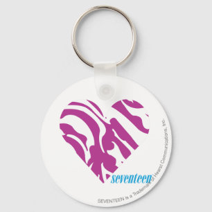 Zebra Purple 2 Keychain