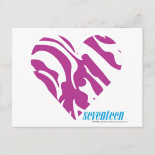 Zebra Purple 2 Postcard