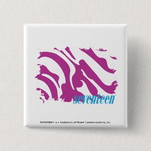 Zebra Purple 3 2 Inch Square Button