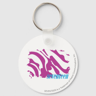 Zebra Purple 3 Keychain