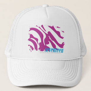 Zebra Purple 3 Trucker Hat