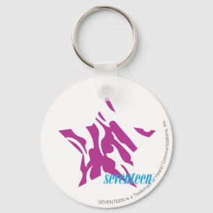 Zebra Purple 4 Keychain