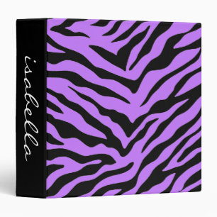 Zebra - Purple Binder