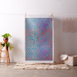 Zebra Purple Splash Fabric