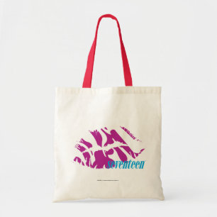 Zebra Purple Tote Bag