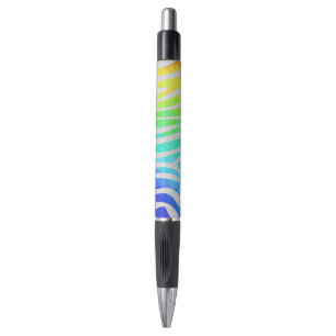 Zebra Rainbow and White Print Pen