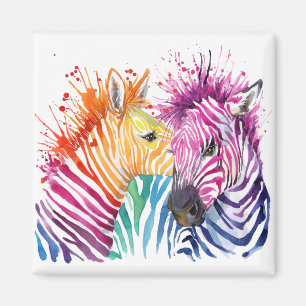 Zebra Rainbow Magnet