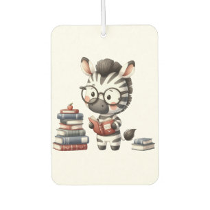 Zebra Reading Books. Air Freshener