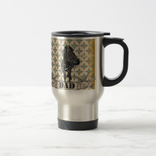 Zebra Retro Dad Travel Mug