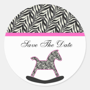 Zebra Rocking Horse Sauvez Les Stickers Date