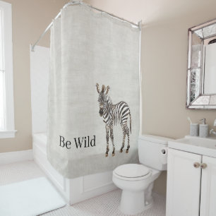 Zebra Safari Animal Faux Linen
