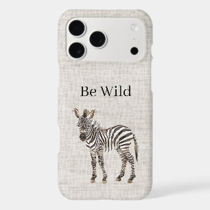 Zebra Safari Animal Faux Linen