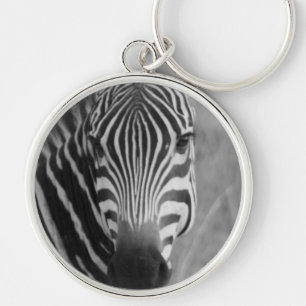 Zebra Safari Cute African Classy Stripes Keychain