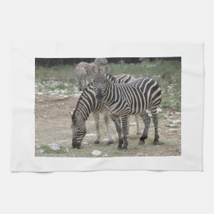 Zebra Safari Cute African Classy Stripes Kitchen Towel