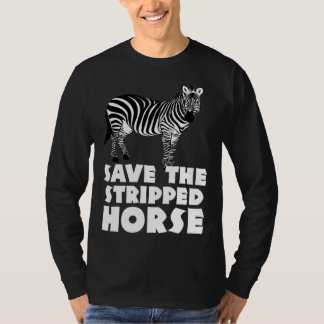 Zebra safari zookeeper Africa for men women horse T-Shirt