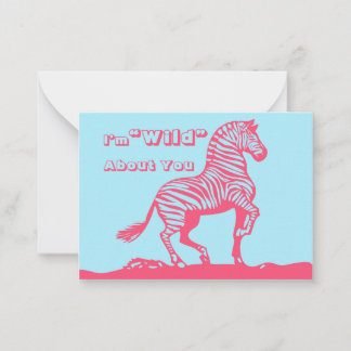 Zebra School Kids Valentines Day Cards in Bulk