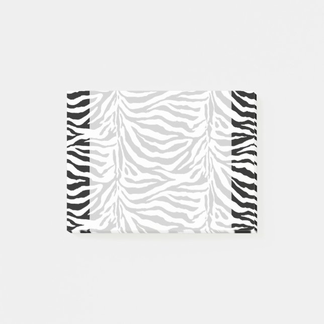 Zebra Skin Background  (Add Background Colour) Post-it Notes (Front)