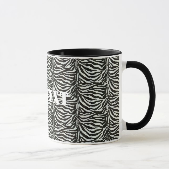 Zebra Skin Camouflage Texture Mug (Right)