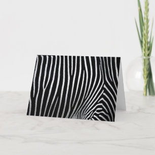 Zebra Skin Card