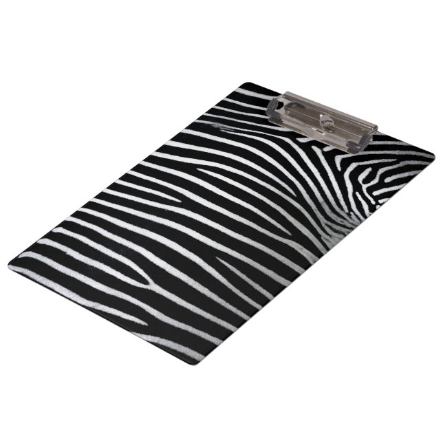 Zebra Skin Clipboard (Angled)